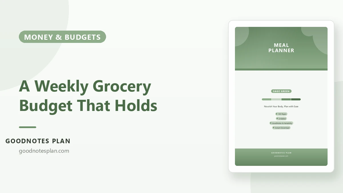 A Weekly Grocery Budget That Actually Holds
