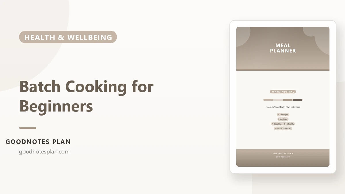 Batch Cooking for Beginners