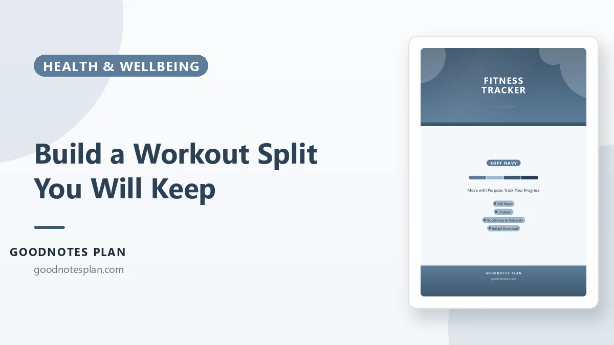 How to Build a Workout Split You Will Keep