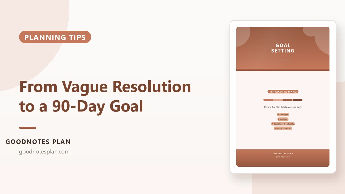 From Vague Resolution to a 90-Day Goal