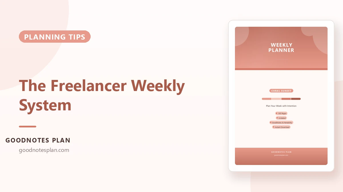 The Freelancer Weekly Planning System