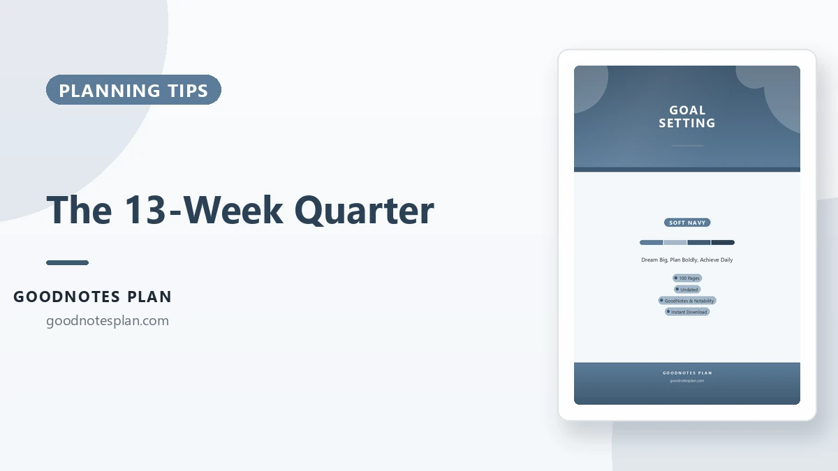 The 13-Week Quarter: Planning in Blocks That Fit