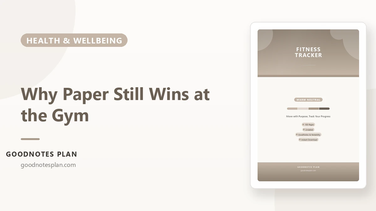 Why Paper Still Wins at the Gym