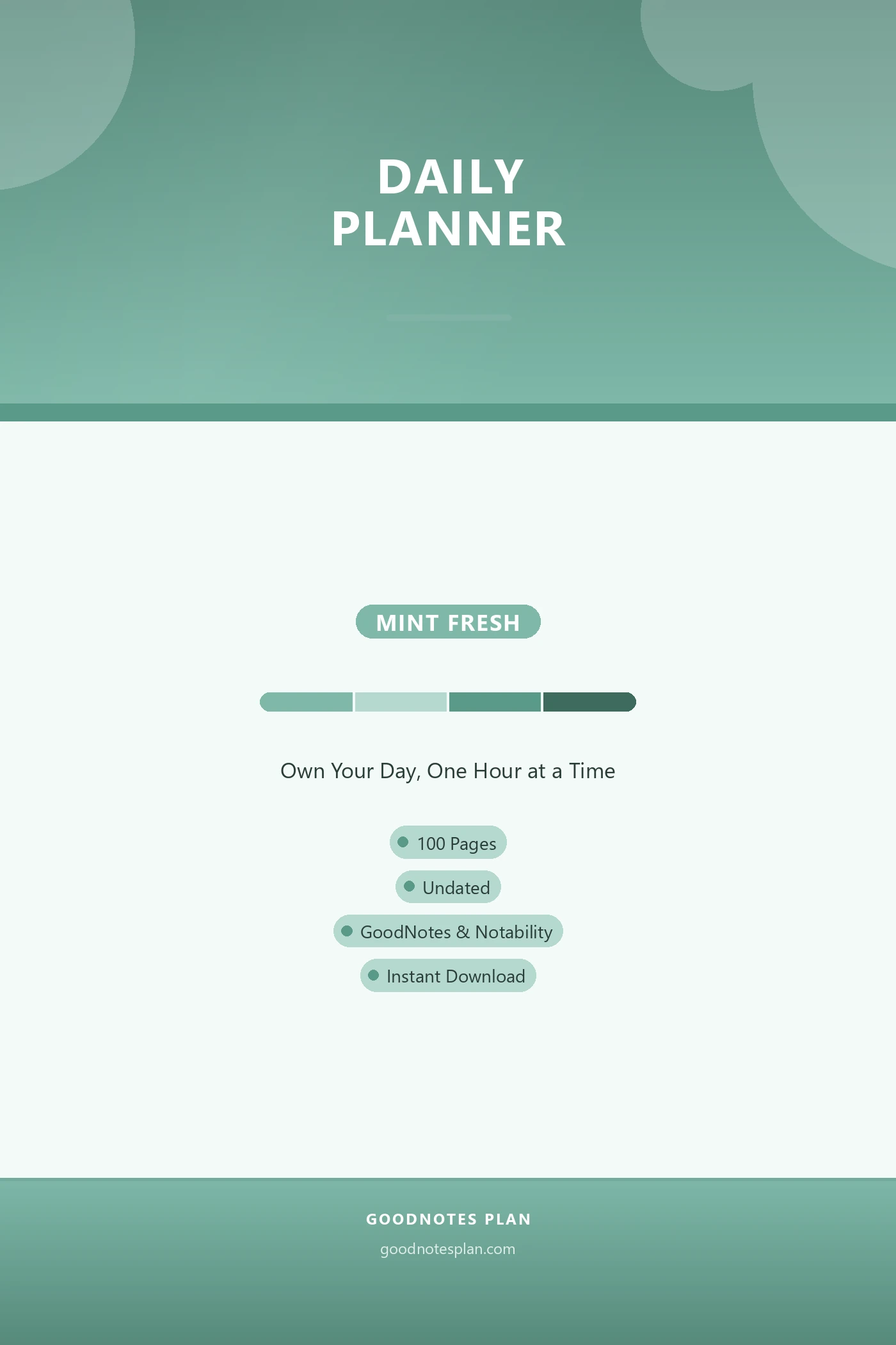 Daily Planner — Mint Fresh cover