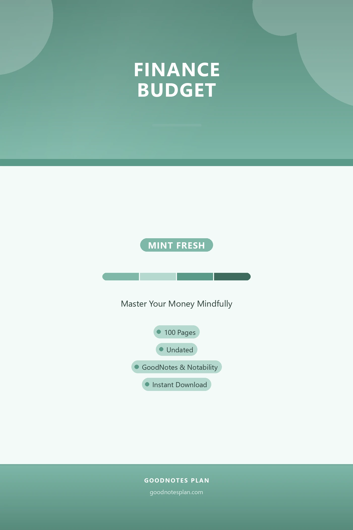 Finance Budget — Mint Fresh cover