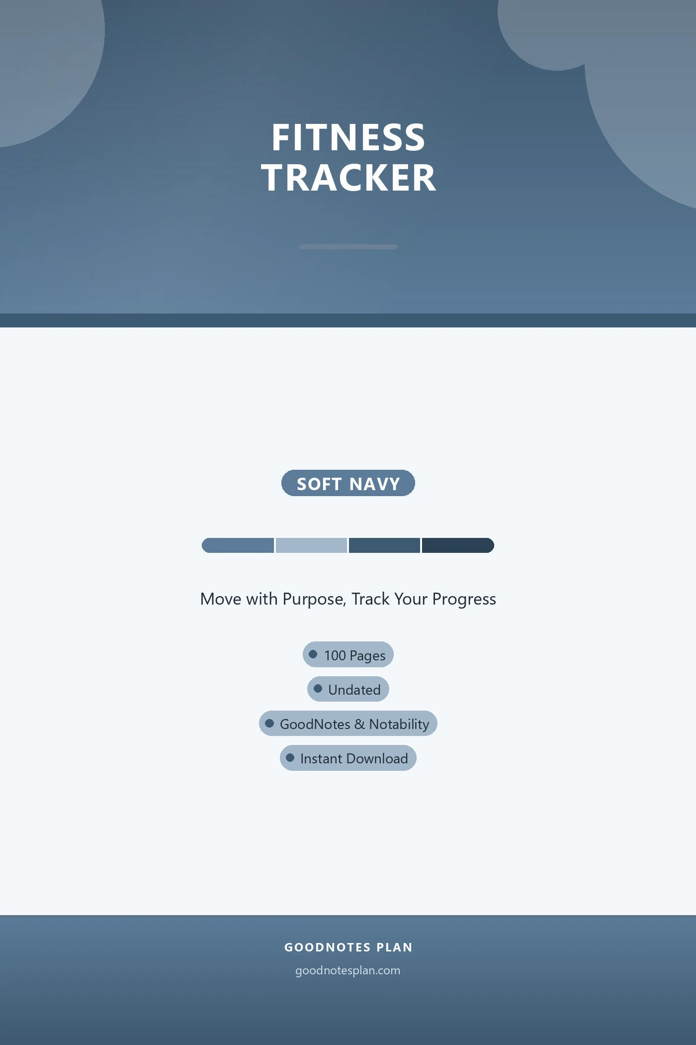 Fitness Tracker — Soft Navy cover