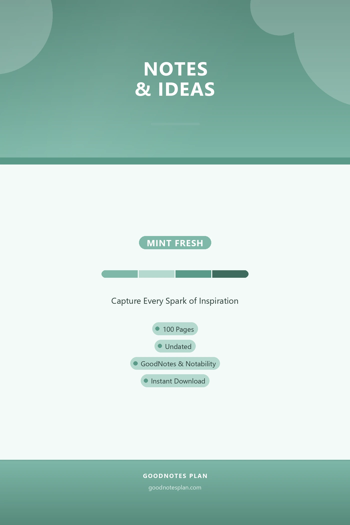 Notes & Ideas — Mint Fresh cover
