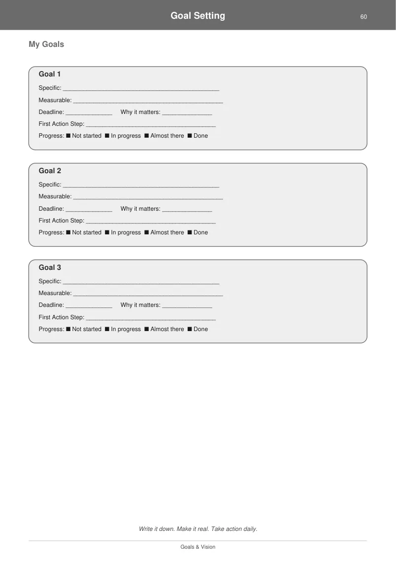 Finance Budget — Charcoal Minimal — page 3 preview