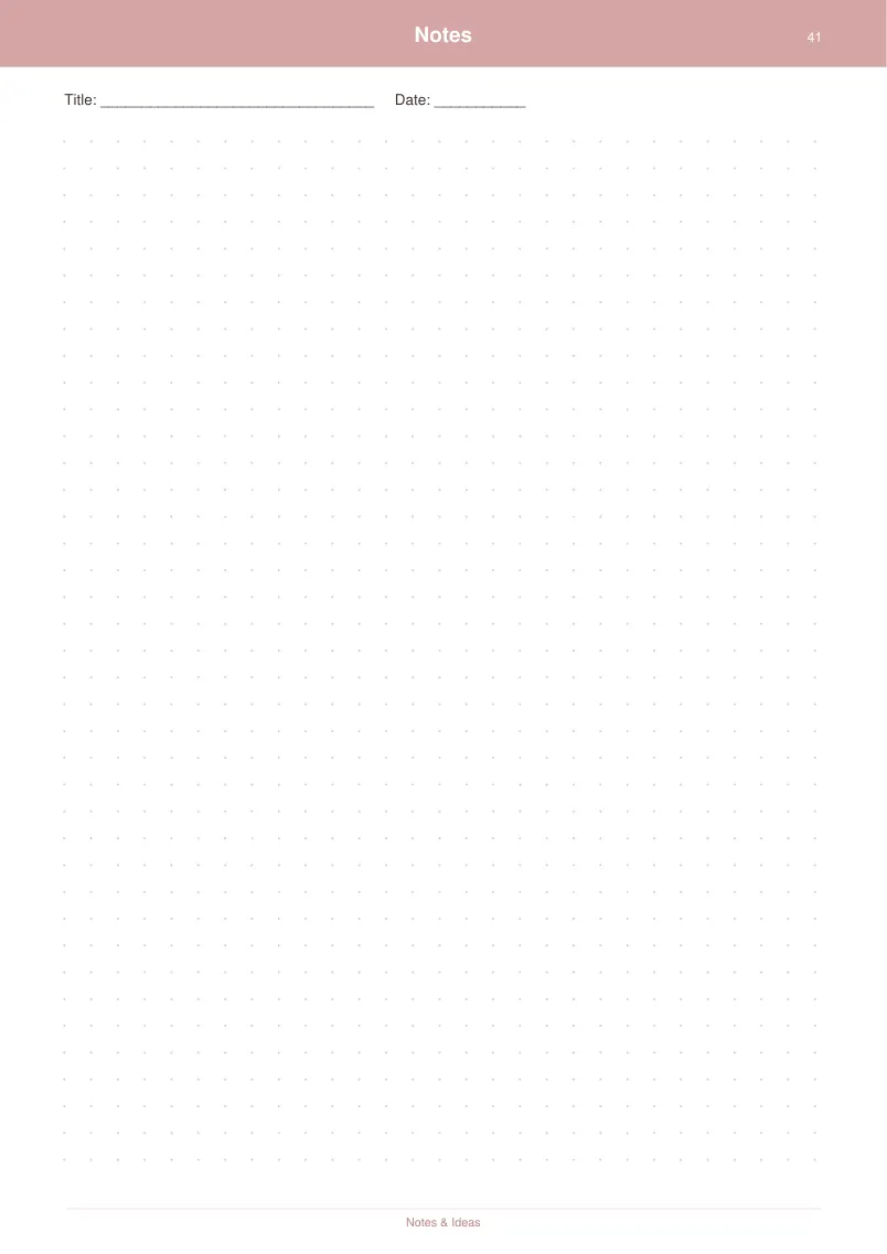 Notes & Ideas — Dusty Rose — page 2 preview