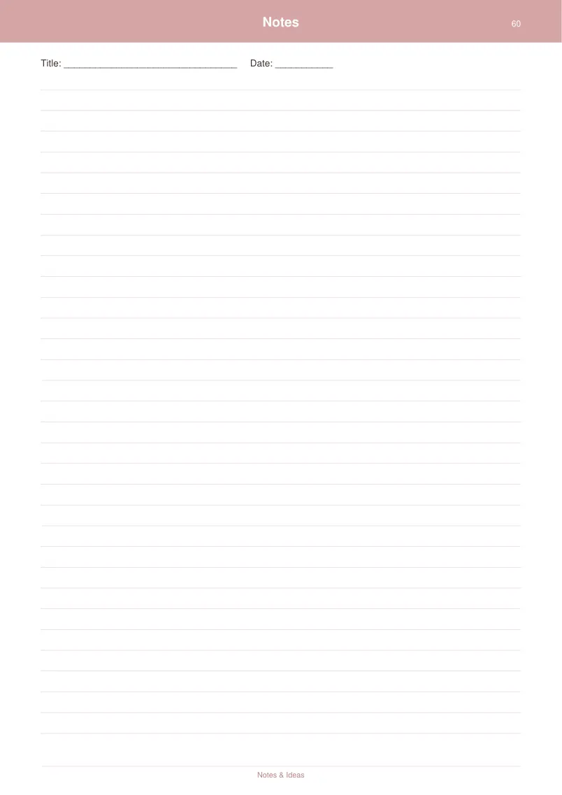 Notes & Ideas — Dusty Rose — page 3 preview