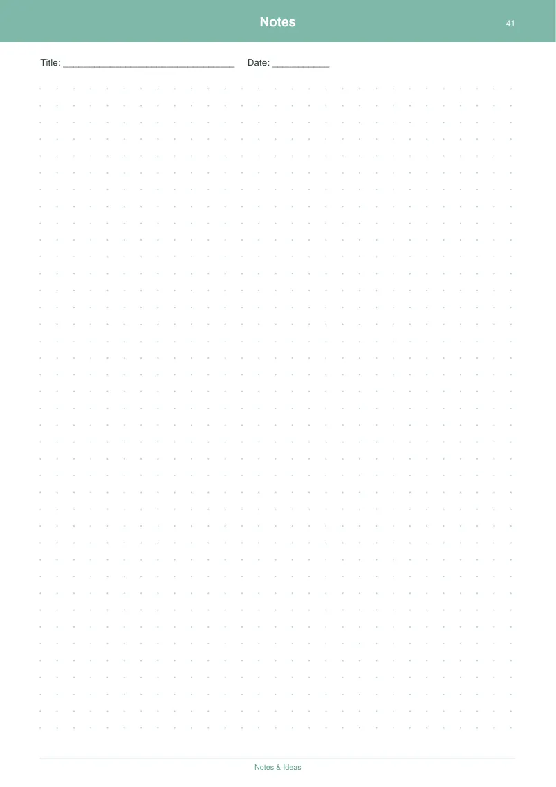 Notes & Ideas — Mint Fresh — page 2 preview