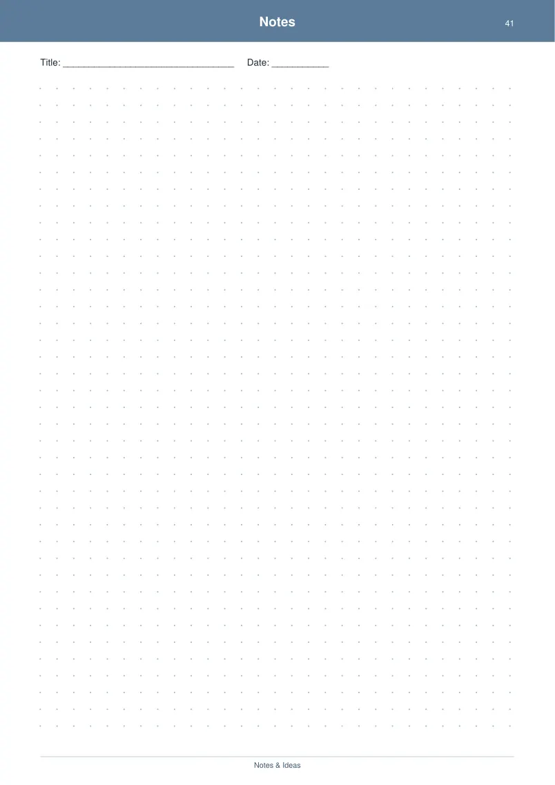 Notes & Ideas — Soft Navy — page 2 preview