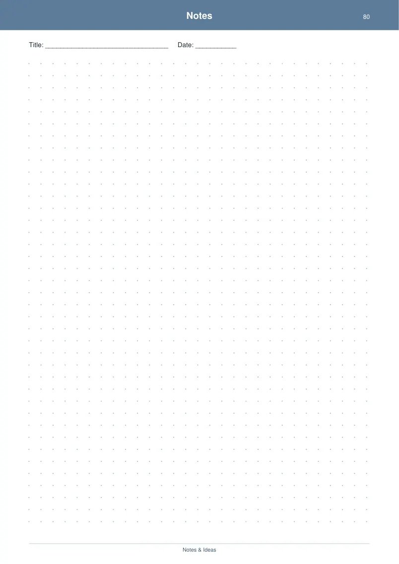Notes & Ideas — Soft Navy — page 4 preview