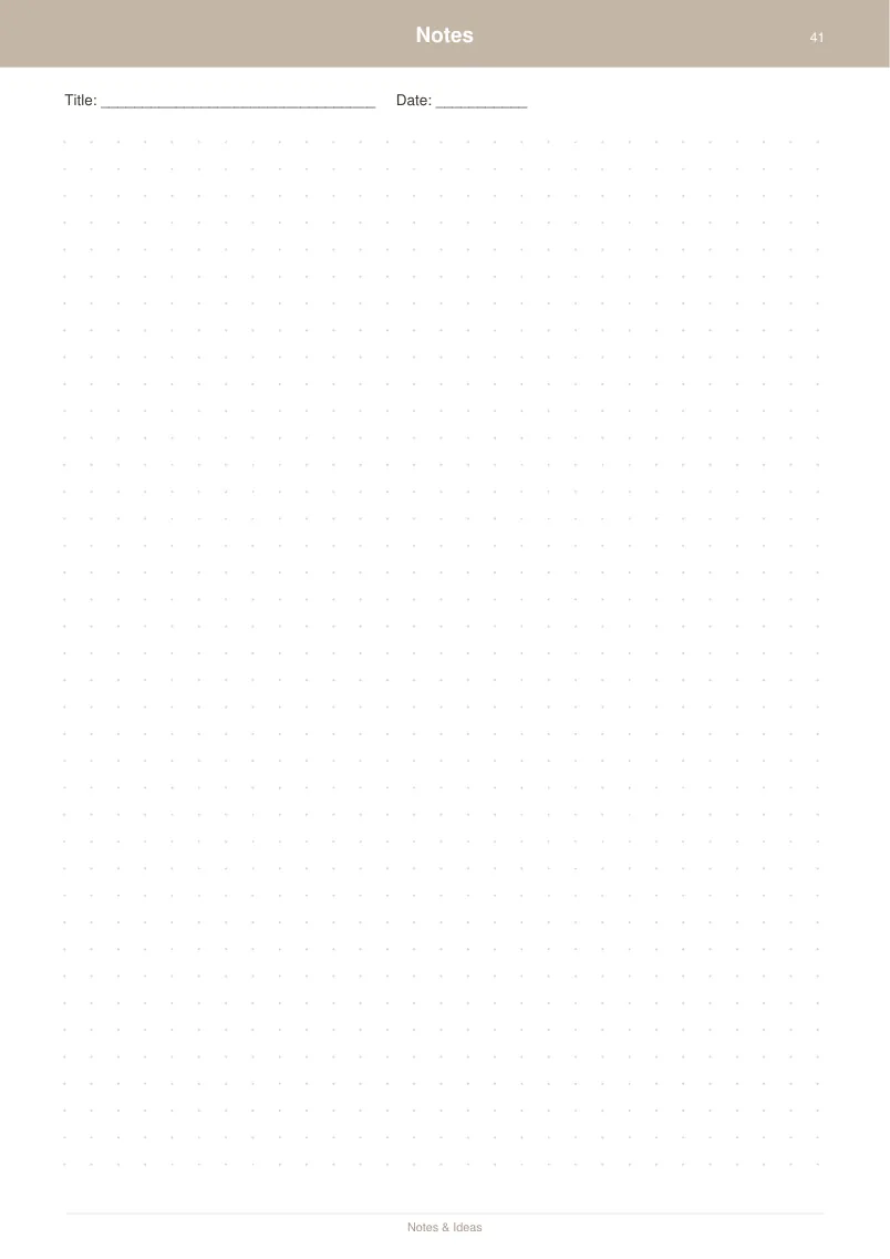 Notes & Ideas — Warm Neutral — page 2 preview